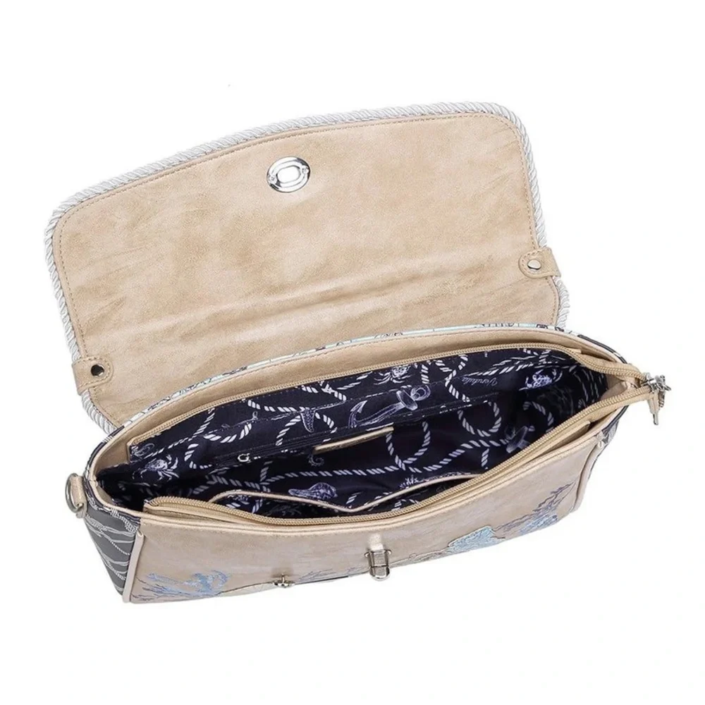Beige Nautical Backpack with Rope Accents - Picture 5 of 12